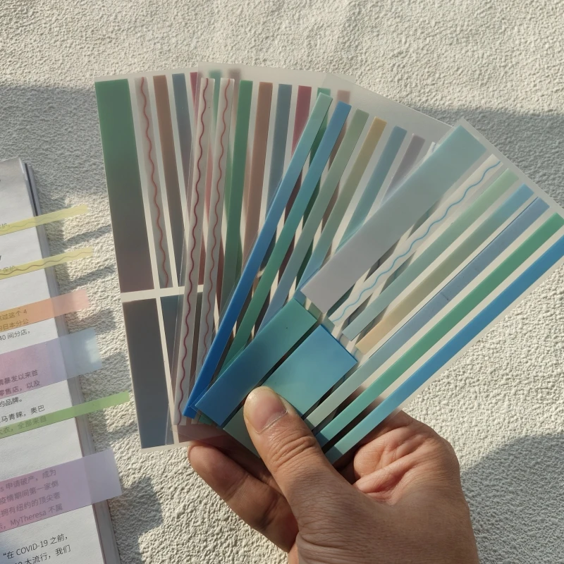 160/180 Pcs Page Markers Sticky Note Page Labels, Reusable File Index Sticker Tabs, Waterproof File Flags, Morandi Stickers