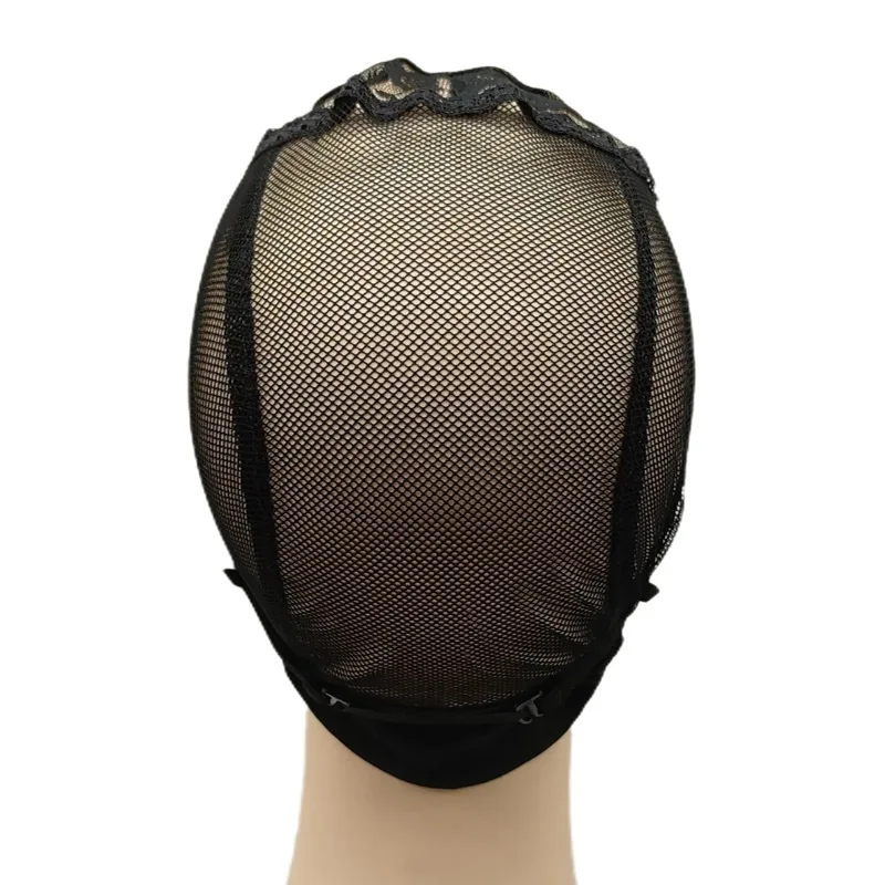 1pc preto 4x4 Polegada u-parte hd peruca de renda boné com alça ajustável para diy peruca fazendo rede de cabelo tecelagem boné