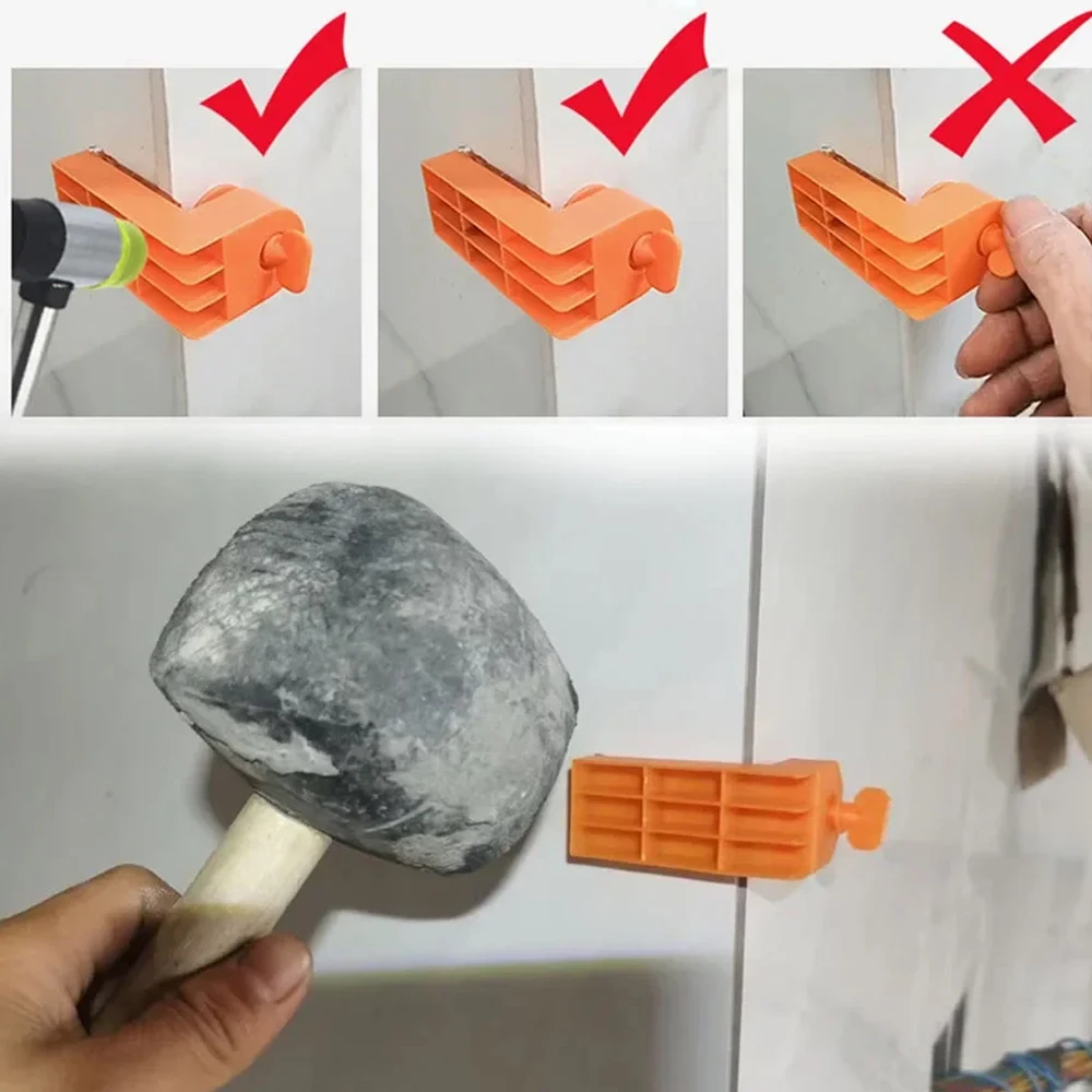 2-60Pcs Male Angle Tile Leveling System Clips Spacers with Tape for Floor Wall Ceramic Fixing Laying Construction Tools Building