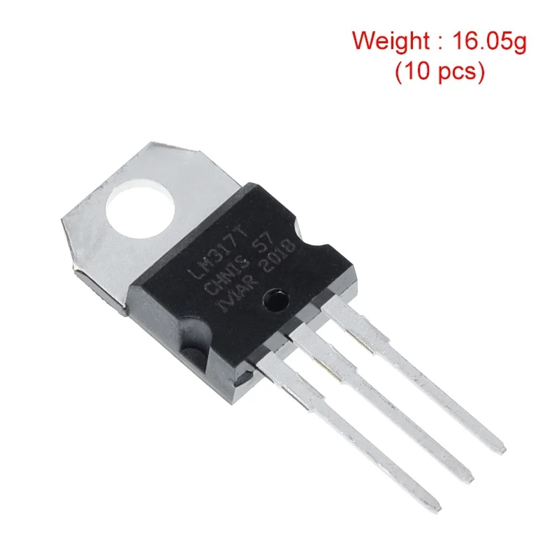 10 PZ LM317 LM317T Regolatore di tensione da 1,2 V a 37 V 1,5 A