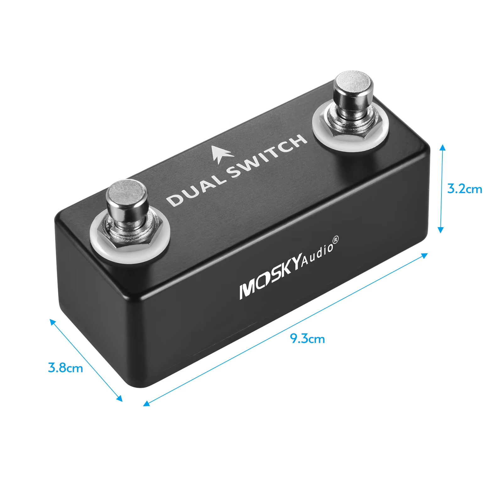 MOSKY DUAL SWITCH Gitarre Effekt Pedal Dual Fußschalter Fuß Schalter PURE BUFFER Gitarre Pedale Voll Metall Shell Gitarre Zubehör
