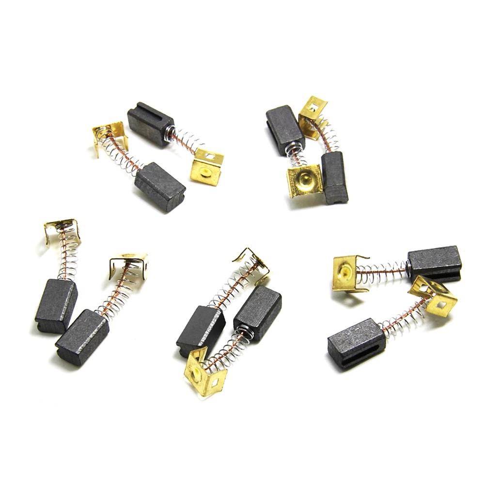 10 個アングルグラインダーカーボンブラシ電動工具グラファイトブラシブラックデッカー CD105 CD110 CD115 KG900