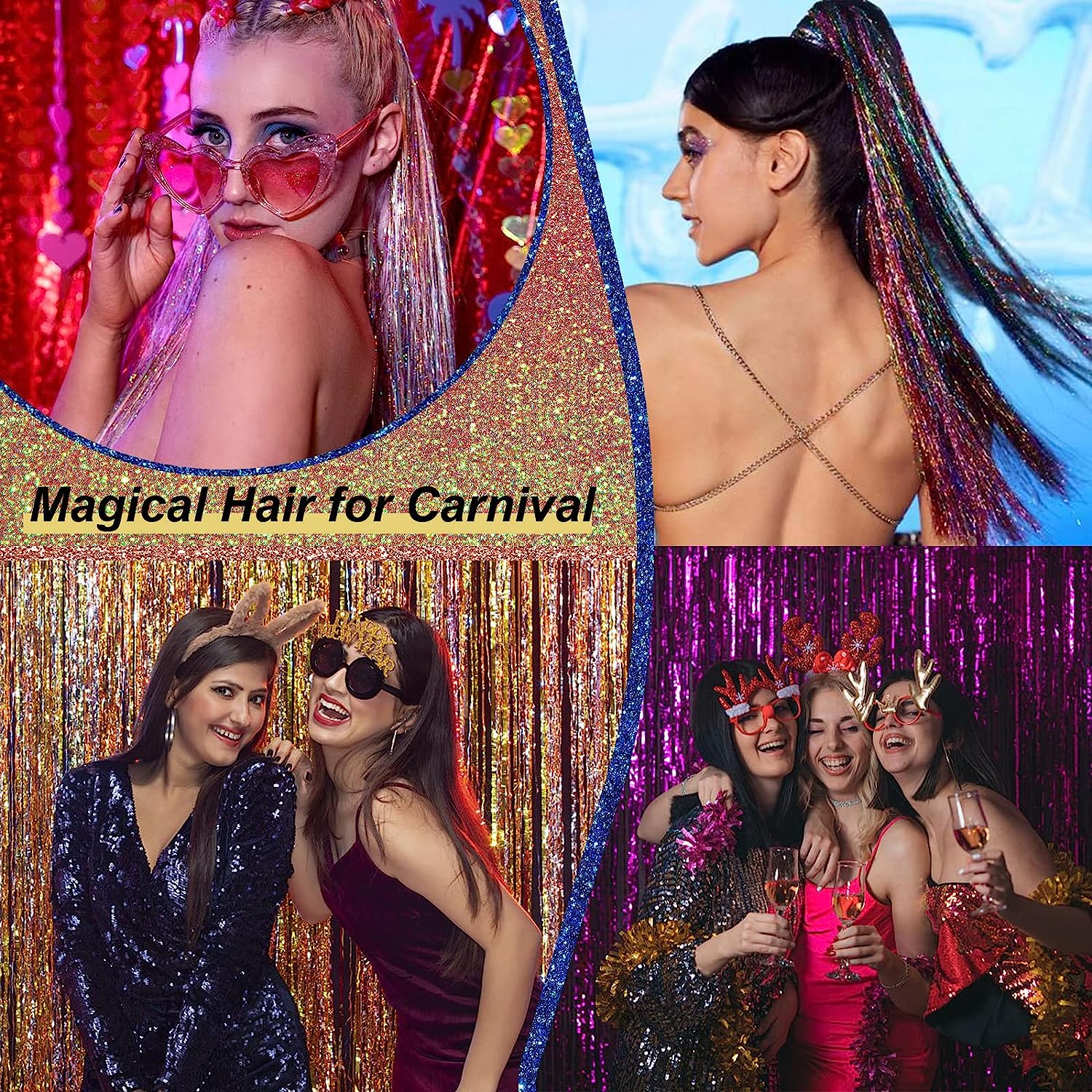 6 шт., термостойкие зажимы для волос