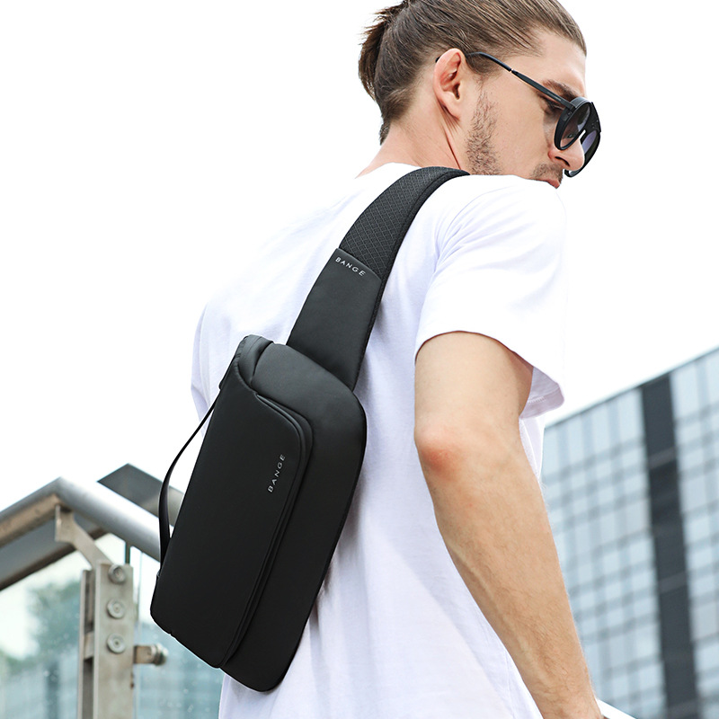 BANGE-BOLSA DE ASEO antirrobo impermeable para hombre, neceser de viaje de alta calidad