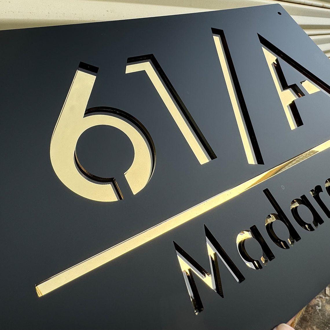 Grande número de casa externo sinal personalizado moderno residencial número placa de casa 3d corte a laser acrílico numbe sinal de rua