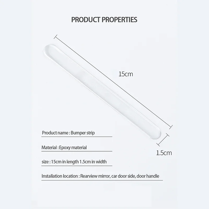 Bumper Dorpel Bar Achteruitkijkspiegel Anti-collision Protector Sticker Autodeur Rand Transparante Anti-kras Bescherming Strips