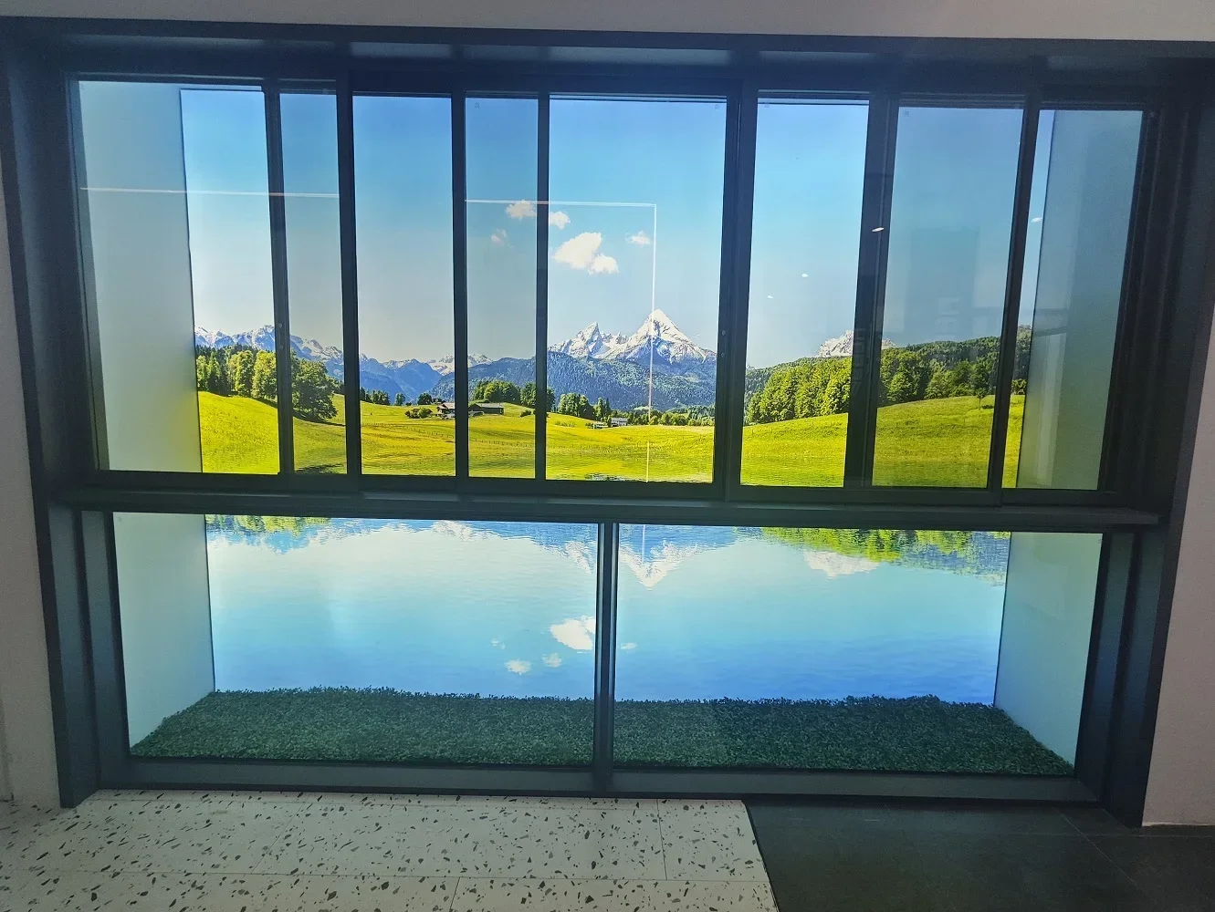 DN Aluminium Sliding Window 2.0mm Thermal Break Structure Slide Window Smoothly Metal Frame Soundproof Window for House