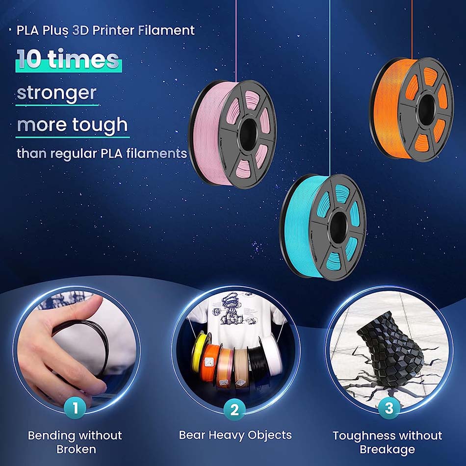 JAYO PLA Meta / ABS / PETG / SILK / PLA Filament 1.75MM 5Rolls Drukarka 3D 100% bez pęcherzyków do FDM DIY Gift Material Szybka wysyłka