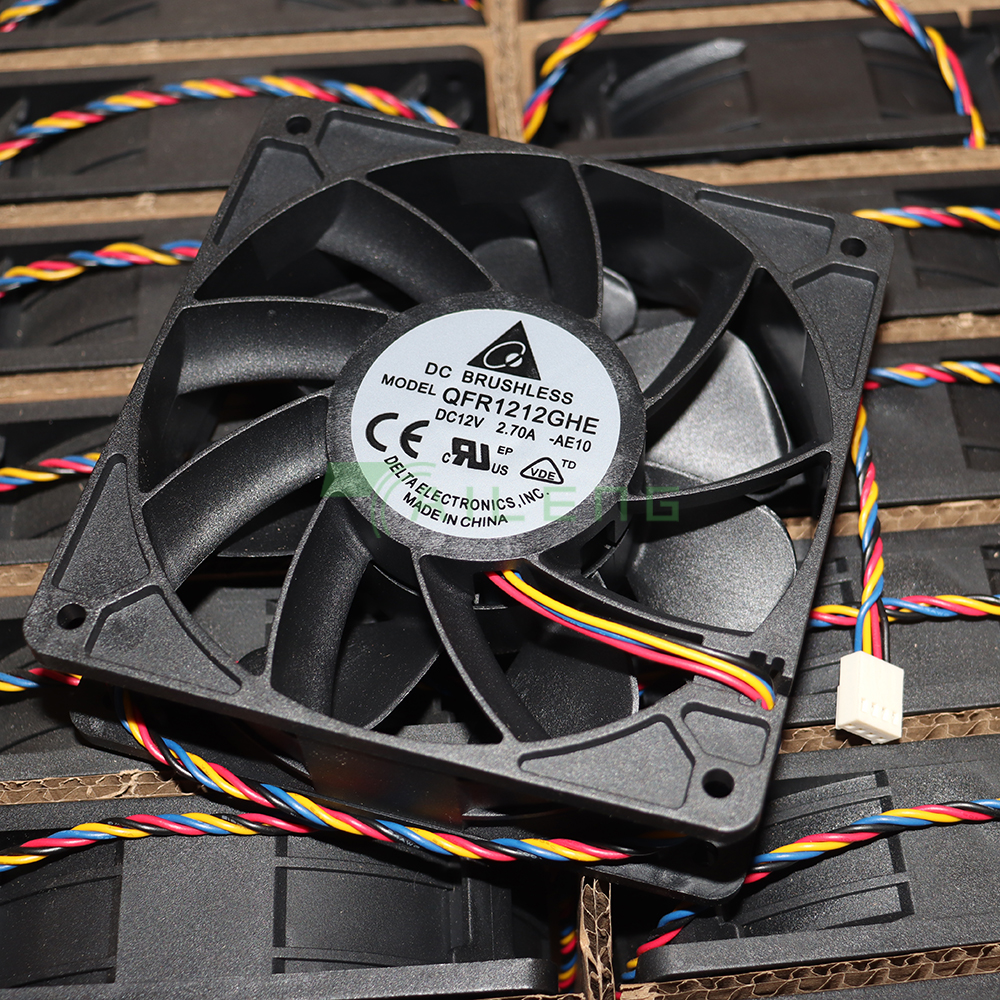 QFR1212GHE DC 12V 2.70A 12038 120MM 12CM 6000RPM サーバーファン冷却デルタ