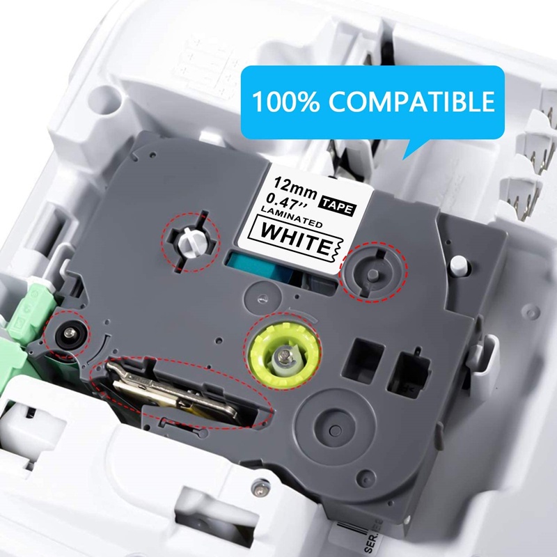 OGRIA ใช้งานร่วมกับ TZ 231 TZ เทปลามิเนต 231 TZ 231 131 รูปแบบสําหรับ Brother P-touch Label Maker PT-H110 E105 1000