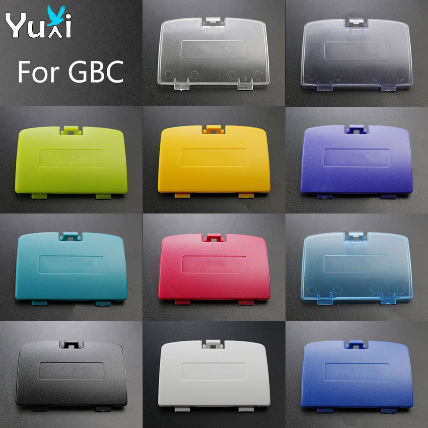 YuXi Para Gameboy Cor para GBC Bateria Tampa Tampa Porta Substituição Shell Voltar Caso Reparação Parte