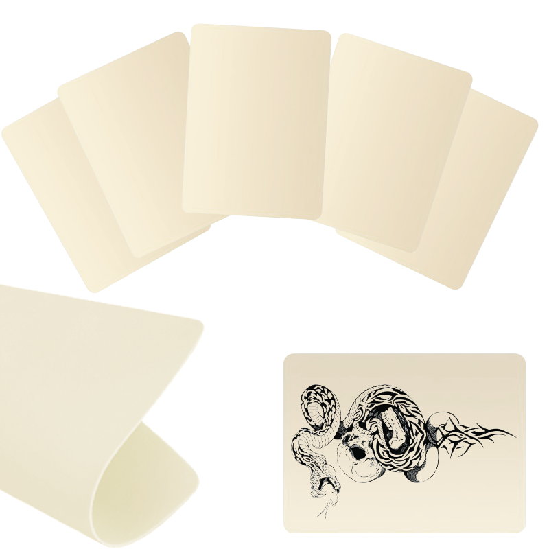 3/5/10/15 pièces Silicone tatouage pratique peau blanc Double faux tatouage peau haute qualité tatouage débutant pratique cuir synthétique