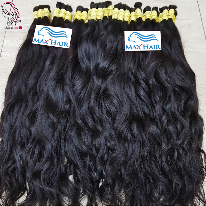 Extensões De Cabelos Humano Indiano Vietinamita Original Natural Brasileiro Cacheados Para Mega Hair Raw Indian 100% Human Hair