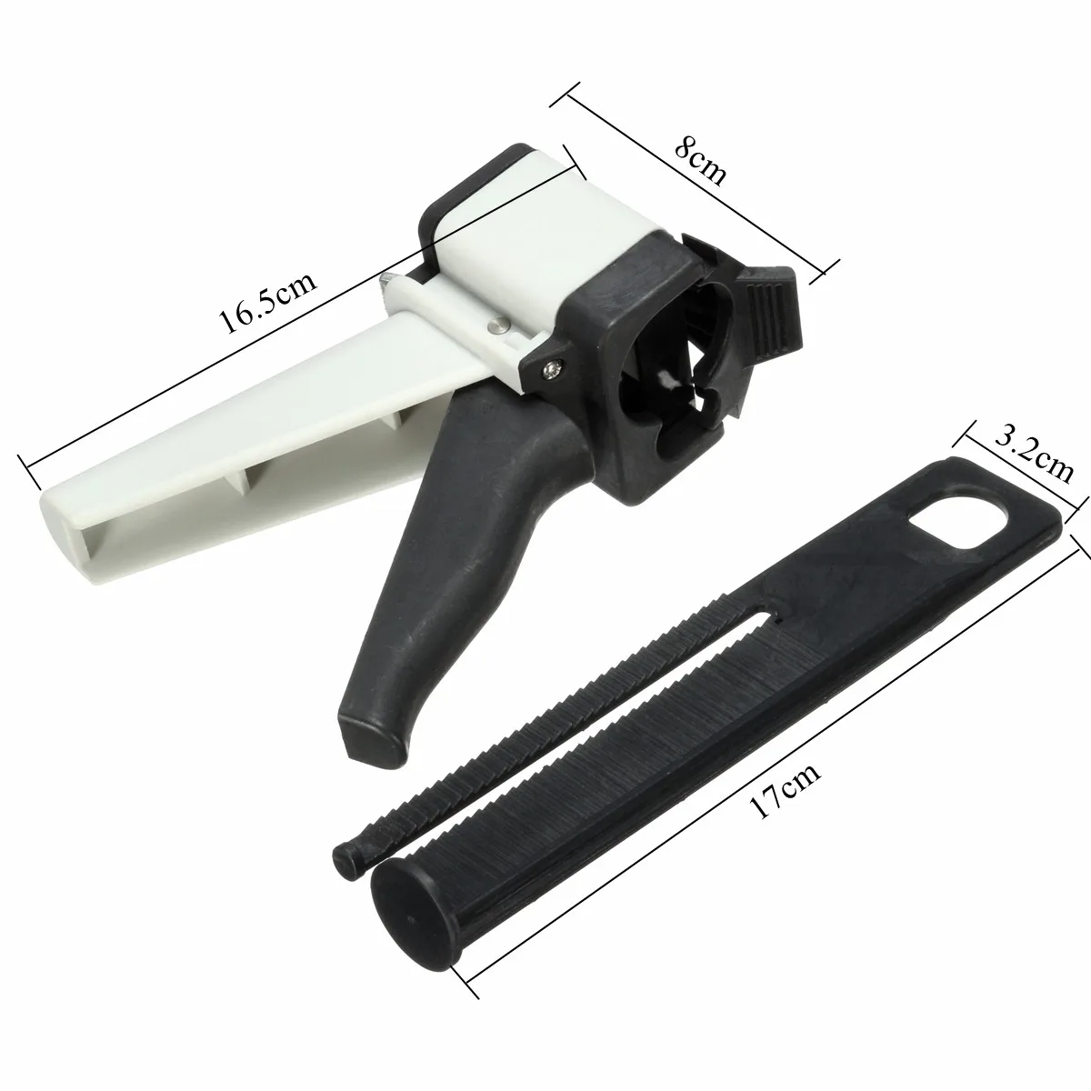 Pistola dispensadora de mistura de impressão dentária, pistola dispensadora universal 1:1/1:2 pistola dispensadora de borracha de silicone 10:1, ferramentas para dentista, 1 peça
