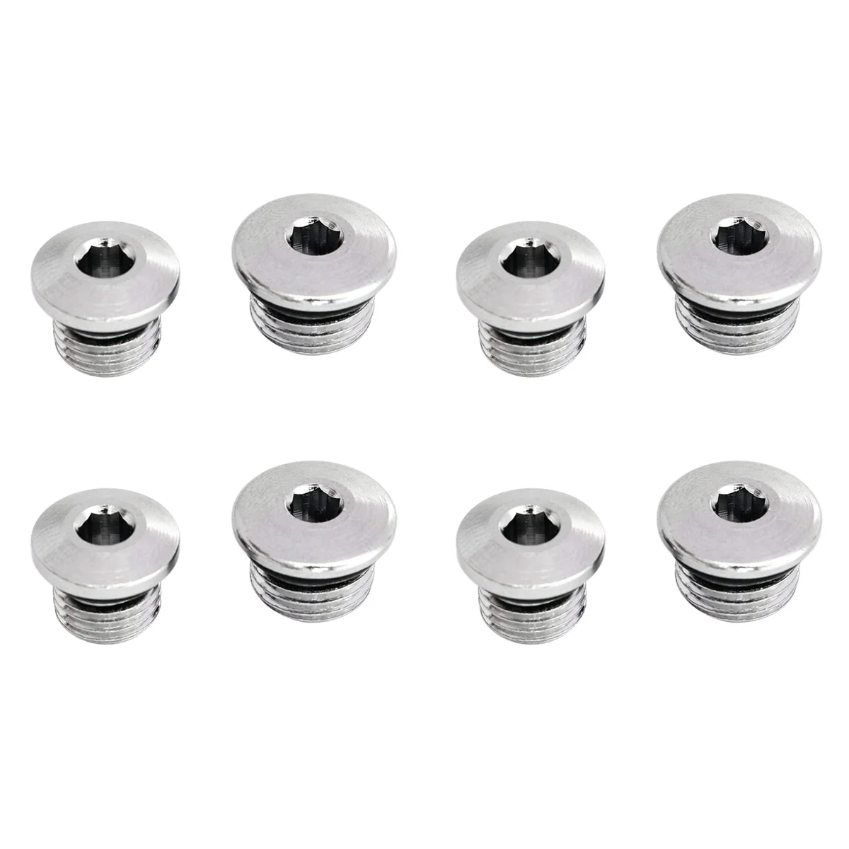 BAAU 4X Primeiro Estágio 7/16 Polegada Regulador de Mergulho Plugue de Porta de Alta Pressão e Plugue de Porta de Baixa Pressão de 3/8 Polegada