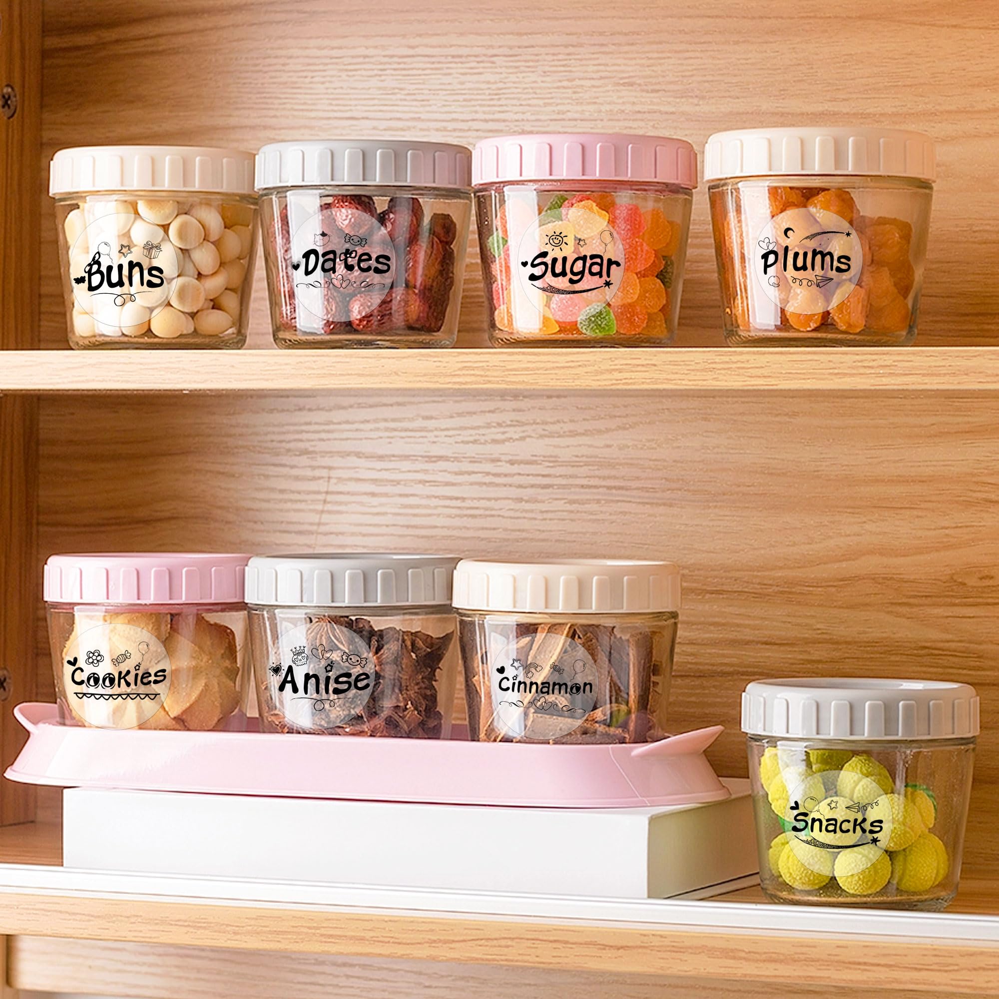 Thermal Label 2Inch Transparent Round Thermal Printer Stickers,Self-Adhesive Round Direct Thermal Label For Logo Design 500/Roll