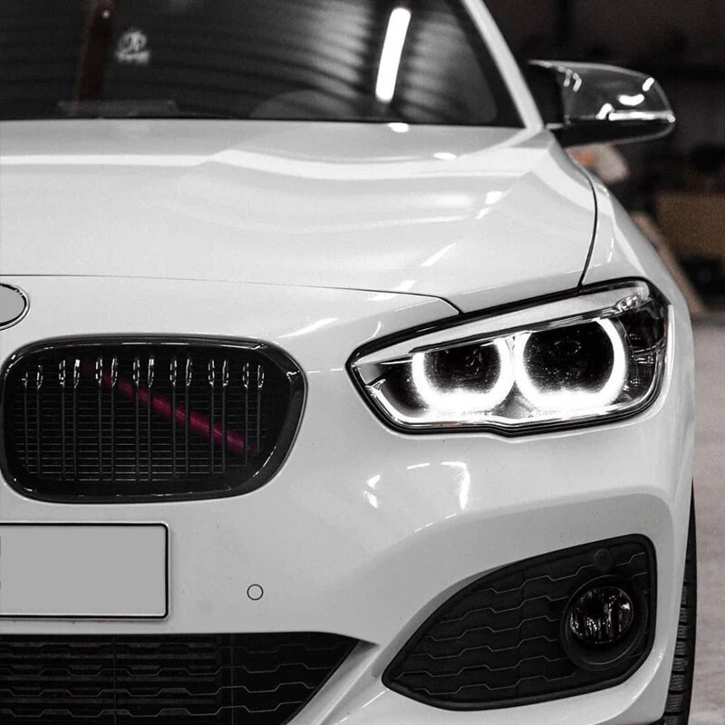 2Pcs Front Grille Trim Strips Cover Frame Stickers For BMW F10 E60 F20 F02 G20 1 2 3 4 5 6 7 Series Modified Grille Decoration