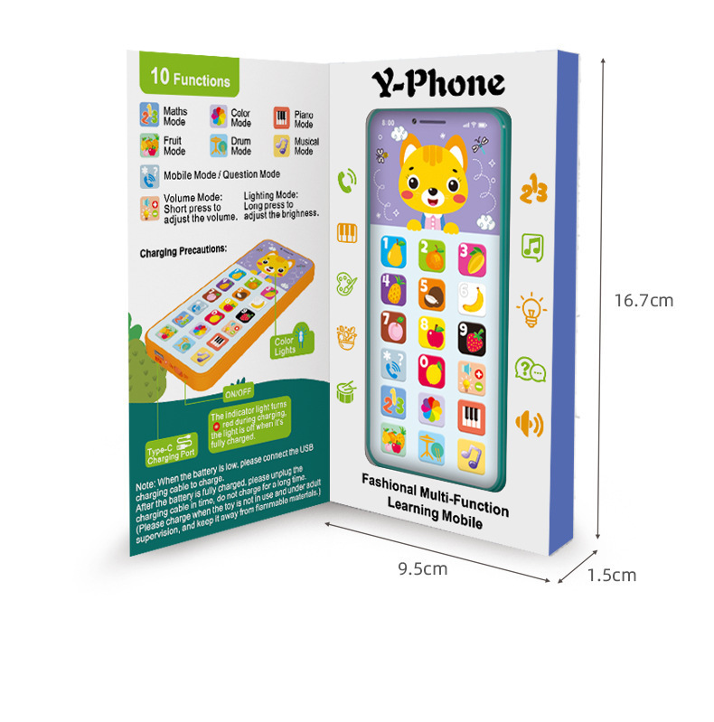 Crianças simulação telefone bebê musical cedo brinquedos educativos inglês aprendizagem celular com som leve brinquedo vocal móvel