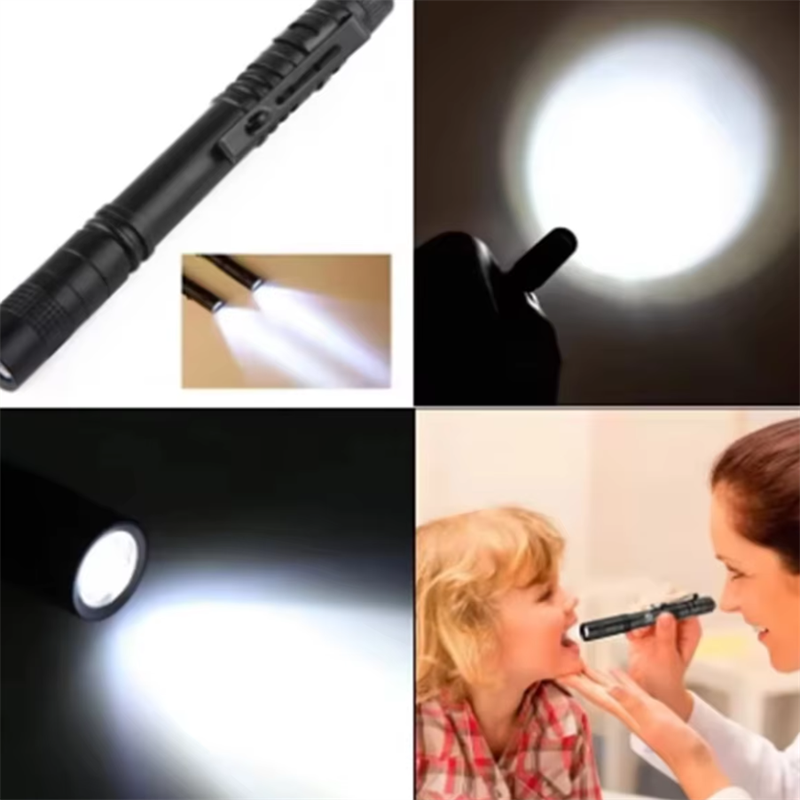 1PC Pen Doctor LED Flashlight Mini 13cm Portable White Light Dentist Nurse Torch Camping Hiking Adventure Out Flashlights
