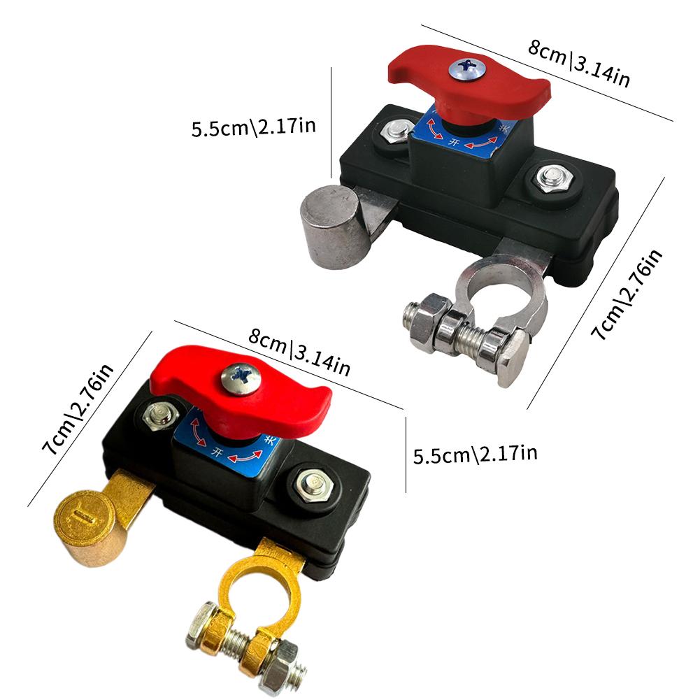 12v 24v bateria de tensão dupla interruptor de corte mestre estrutura de liga de zinco pólo negativo ferramenta de desconexão botão grátis design pcb