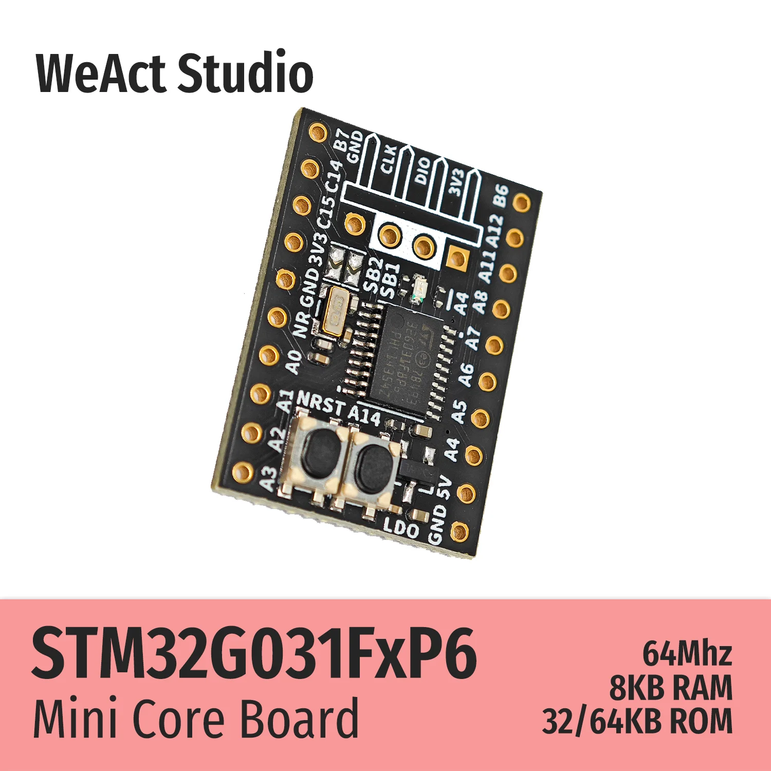 WeAct STM32G031F8P6 STM32G031F6P6 STM32G031 STM32G0 STM32 Placa central Placa de demostración