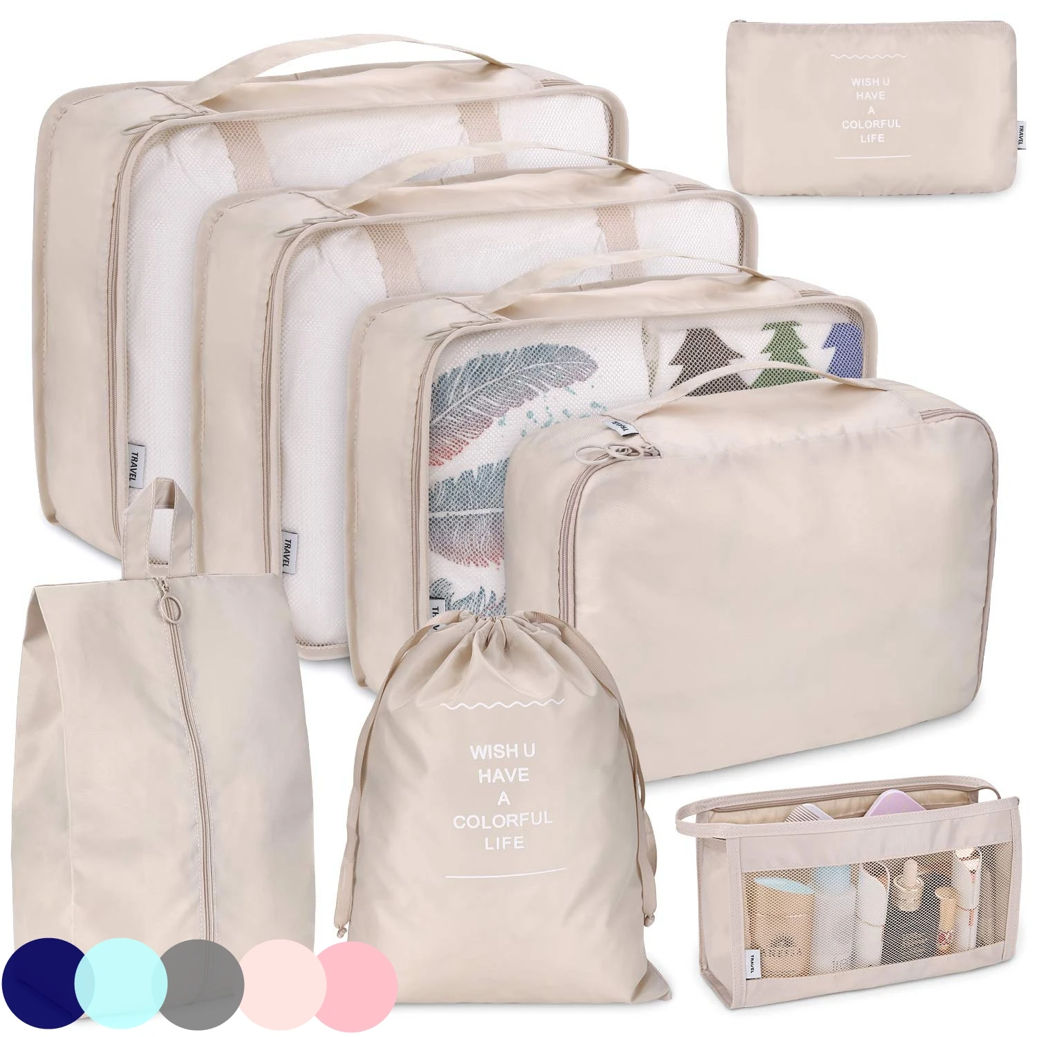 8/6 stücke Set Reise Lagerung Tasche Große Kapazität Gepäck Kleidung Sortierung Organizer Koffer Beutel Fall Essentials Schuhe Verpackung Cube