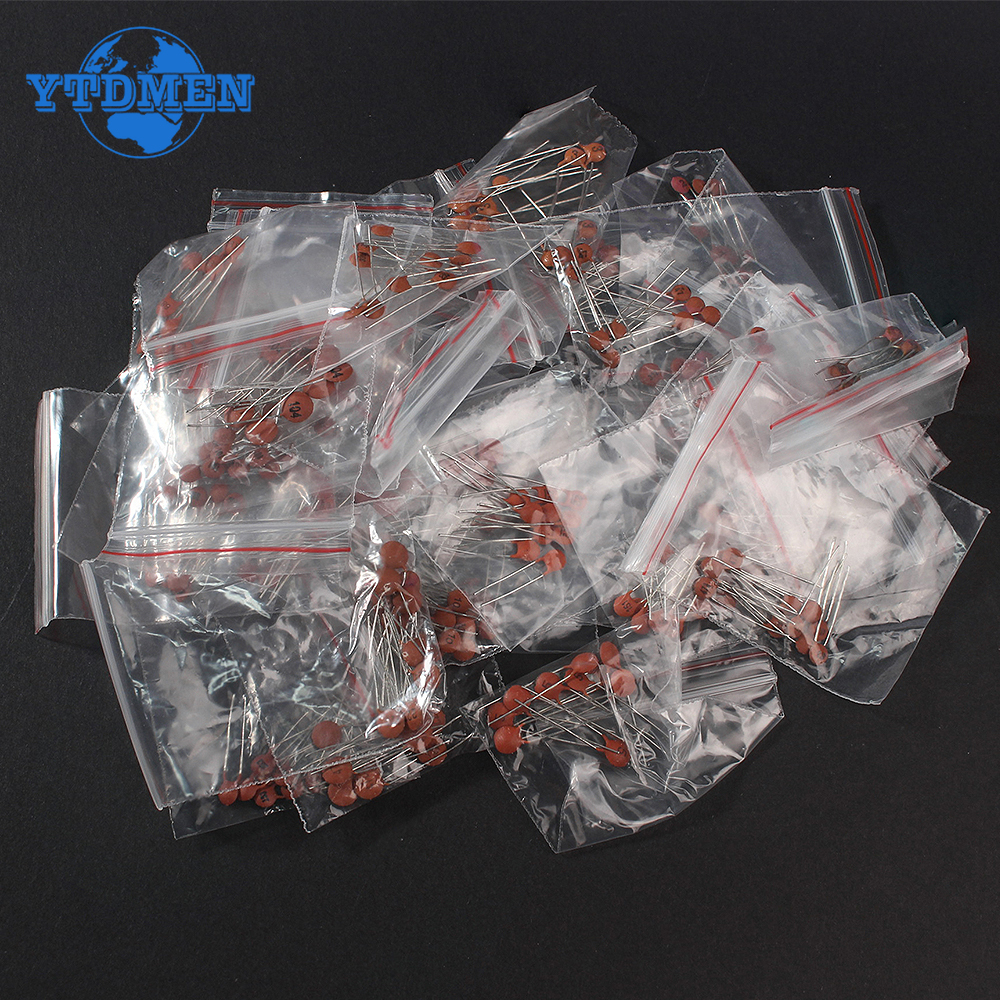 300 uds/960 Uds juego de condensadores cerámicos 2pF-0.1uF componentes electrónicos condensador Kit surtido muestras DIY
