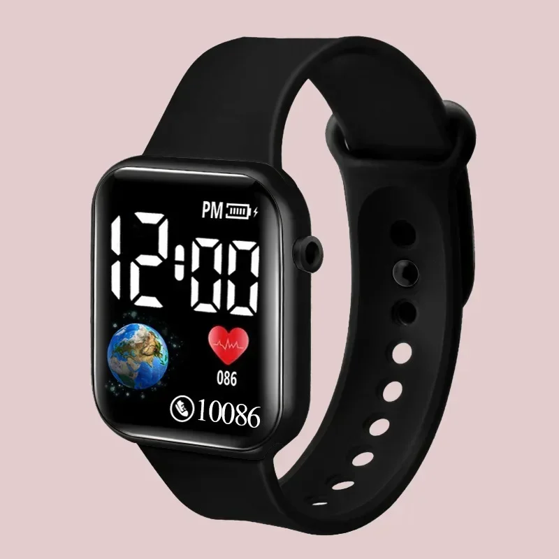 Reloj Digital LED 2024 para niños, Reloj electrónico de moda, Reloj de pulsera informal para niños y niñas, relojes deportivos impermeables, Reloj para Hombre