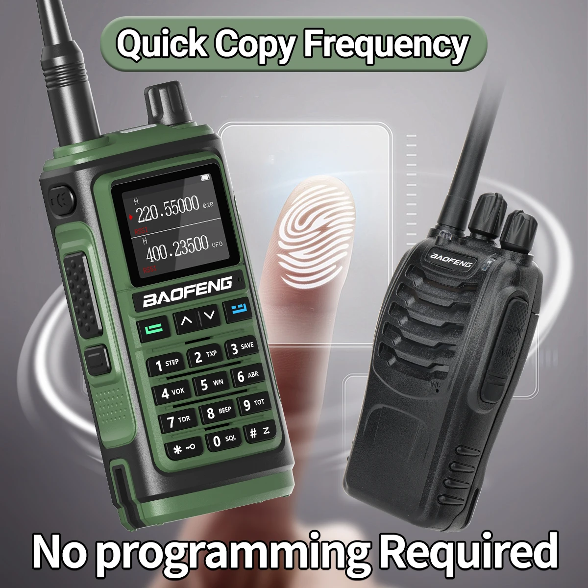 Baofeng UV-17 Pro V2 Tri Band Walkie Talkie Long Range leistungsstarke drahtlose Kopierfrequenz Typ-C UV-5R UV-21 Pro Ham Two Way Radio