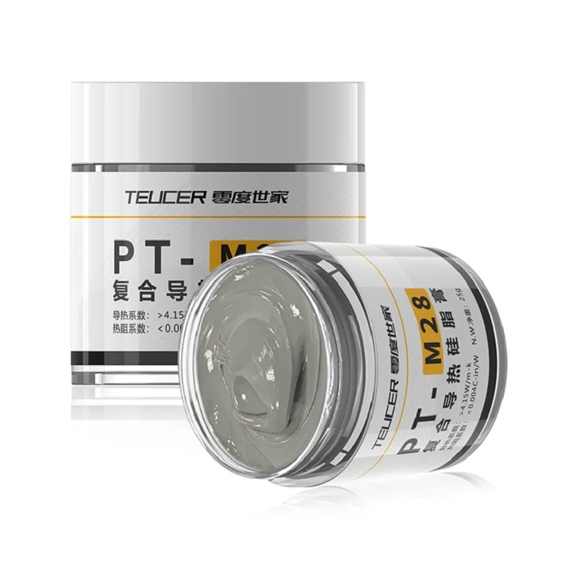 TEUCER PT-M28 Thermal Grease Composite Thermal Conductive Silicone Grease Heat Sink Compound Cpu Computer CPU Thermal Plaster
