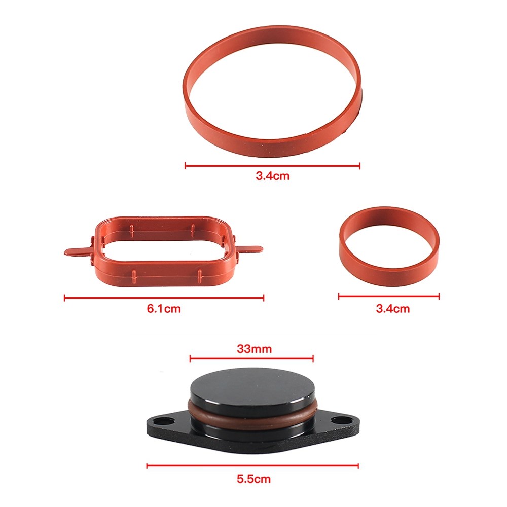 6 шт. 22 мм/33 мм вращающаяся откидная пластина с уплотнением впускного коллектора для BMW M47 M57 E39 E87 E46 E90 E39 E60 X3 6 цилиндр