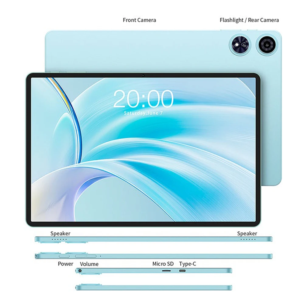 【Neu】Android 14 Teclast P50 Hülle Tablet 11" 90Hz Bildschirm Unisoc T606 Octa-Core 4GB 128GB LPDDR4X Wifi BT5.0 7000mAh Akku