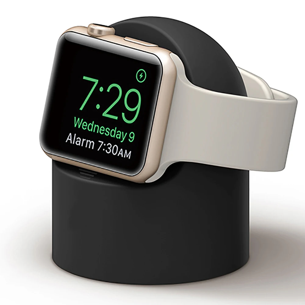 แท่นชาร์จแบบซิลิโคนสำหรับนาฬิกา Apple รุ่น7 6 5 4 3 2 SE ตัวยึดสำหรับ iWatch ที่ชาร์จแบบตั้งโต๊ะ