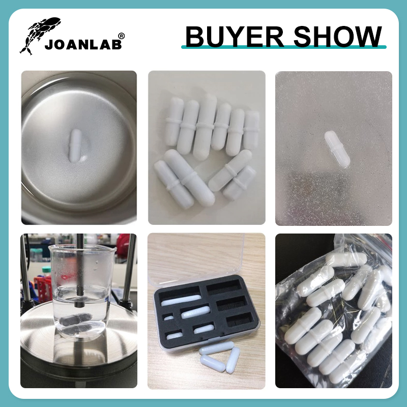 JOANLAB Mieszadło magnetyczne Rozmiar 15 mm 20 mm 25 mm 28 mm 30 mm 35 mm 40 mm Mieszadło magnetyczne PTFE Mieszadło mieszające 10 szt. Materiały laboratoryjne