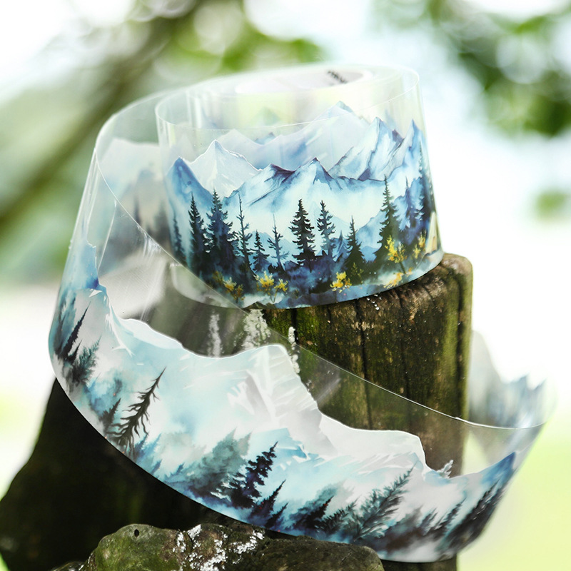 Mr. paper-DIY、DIY、DIY、DIY、風景、森、6つのスタイル、200cmの装飾ステッカーテープ