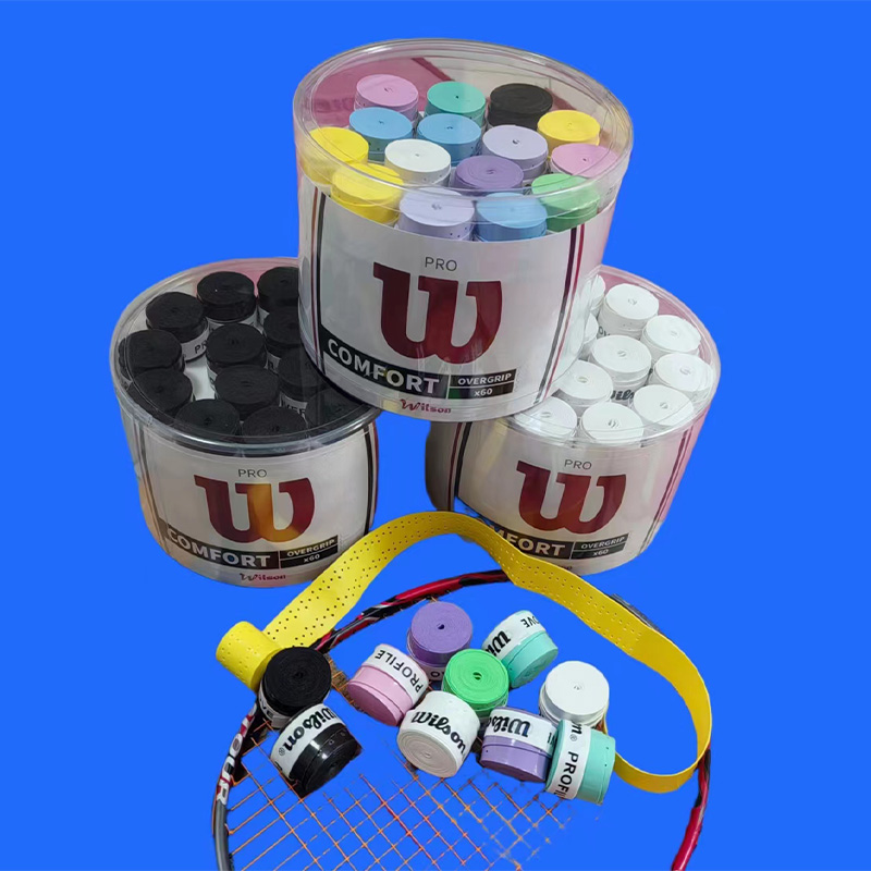 WILSON Overgrip ไม้เทนนิส Anti SLIP Grips พาเดลอุปกรณ์เสริม Shock เทนนิสแบดมินตันสควอชการฝึกอบรม Sweatband ﻿
