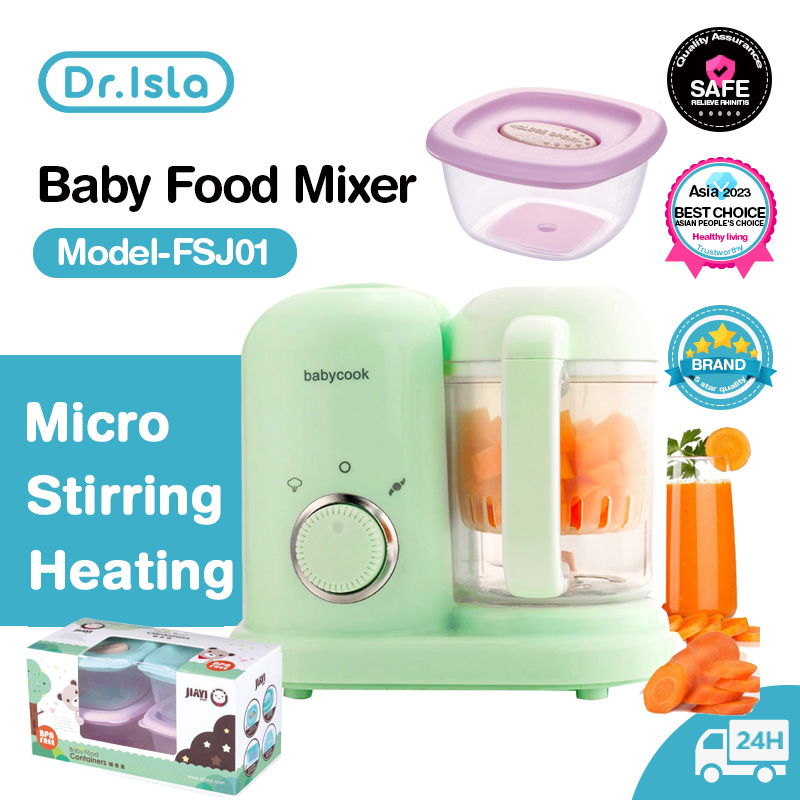 Dr.isla multifuncional fabricante de alimentos para bebês processador de alimentos suplementares crianças moinho de alimentos vapor mexendo aquecimento máquina de cozinhar