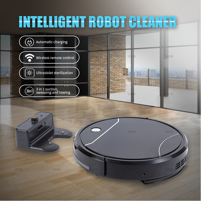 Robot aspirador de barrido, recarga automática, Control remoto, arrastre de succión, electrodoméstico, aspirador inalámbrico en seco y húmedo