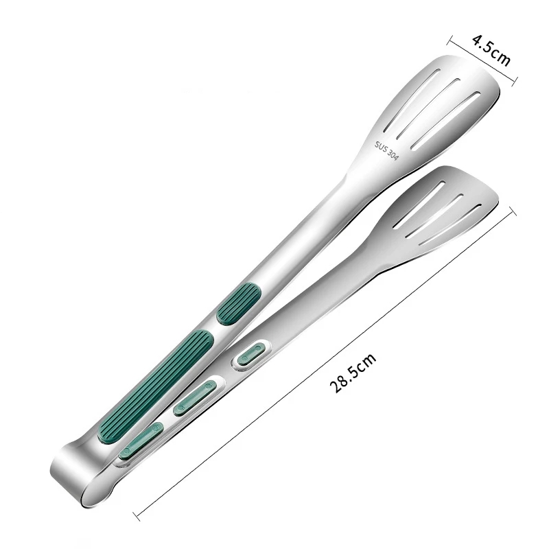 Cozinha e churrasqueira acessórios, aço inoxidável grampo do alimento, clipe de pão, ao ar livre, coreano