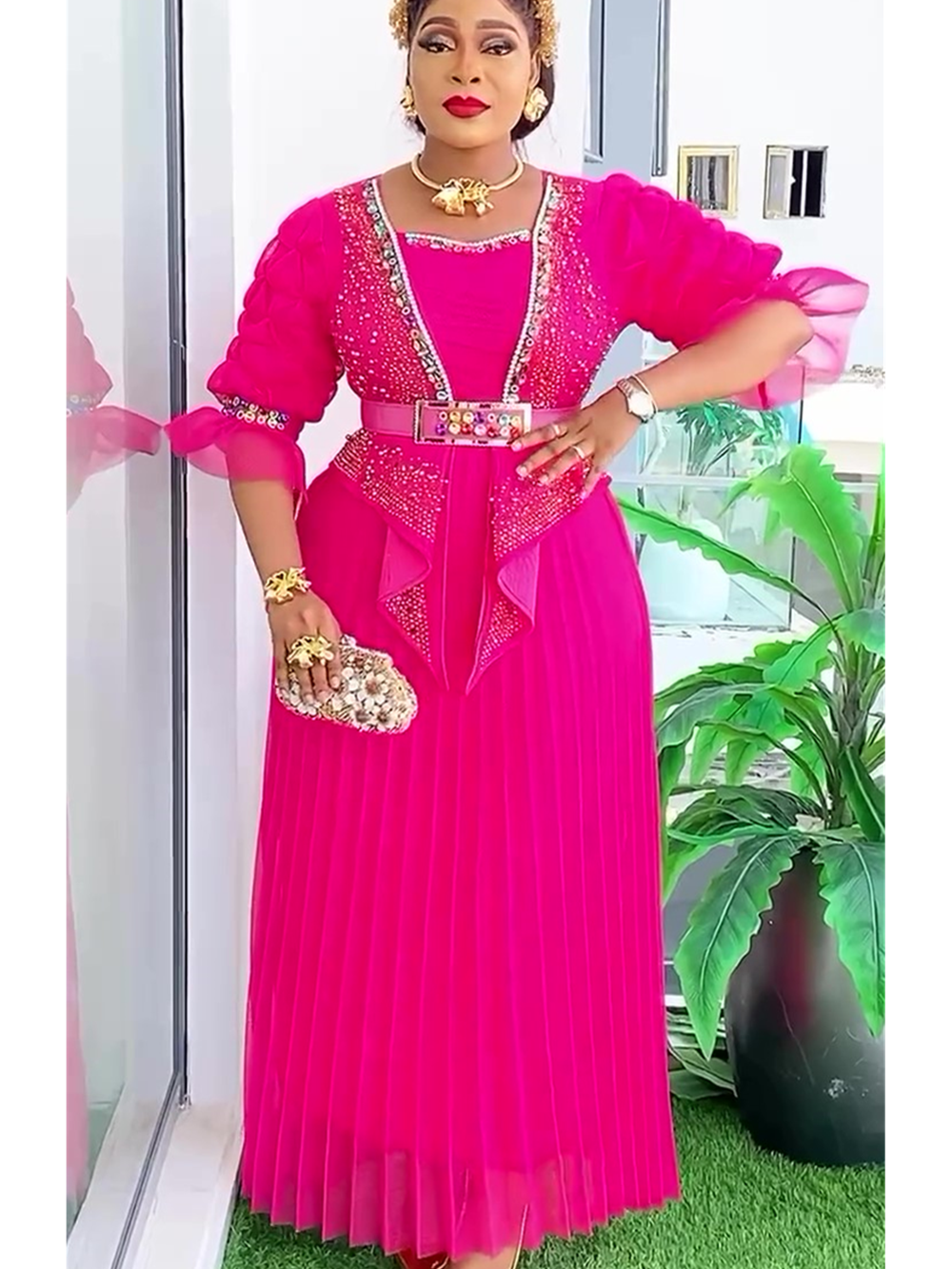 Plus Size Afrikaanse Feestjurken voor Vrouwen 2023 Nieuwe Mode Dashiki Ankara Bruiloft Avondjurk Elegante Turkije Moslim Maxi Jurk