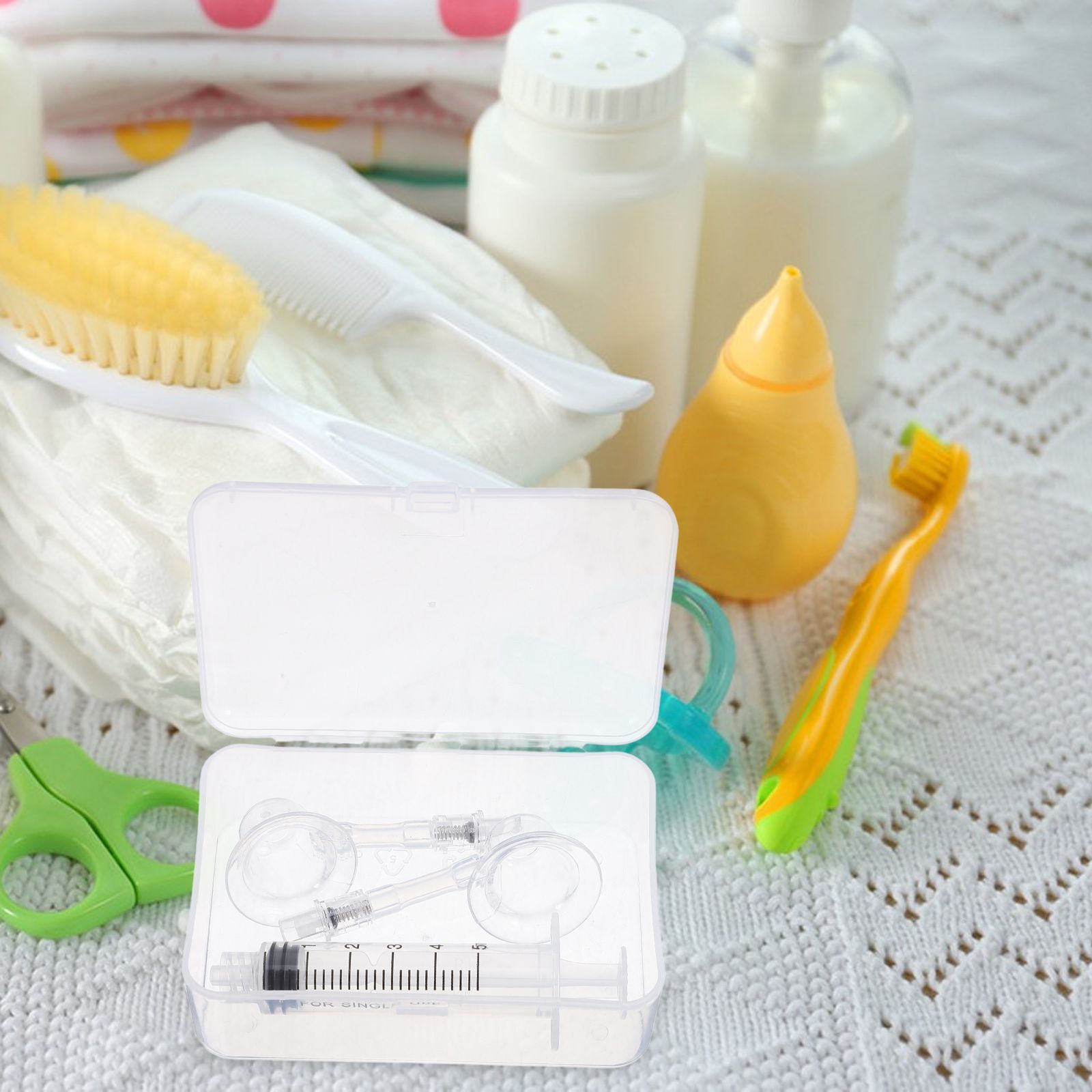 2-teilige Verlängerungen für umgekehrte Brustwarzen, weißes Everter-Tool Retraction Girl