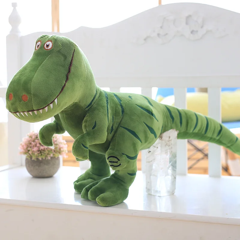 1szt 40-100cm Nowy dinozaur Pluszowe zabawki Kreskówka Tyranozaur Śliczne wypchane lalki dla dzieci Chłopcy Prezent urodzinowy