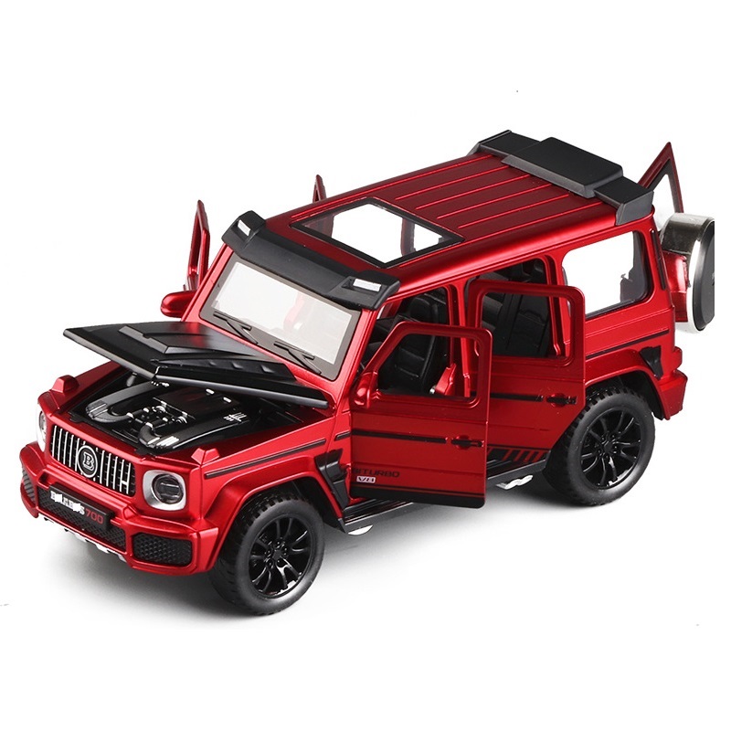 Modelo de coche de aleación G700, juguete de simulación, vehículos fundidos a presión, SUV todoterreno con sonido N Light, regalo coleccionable para niños, 1/32