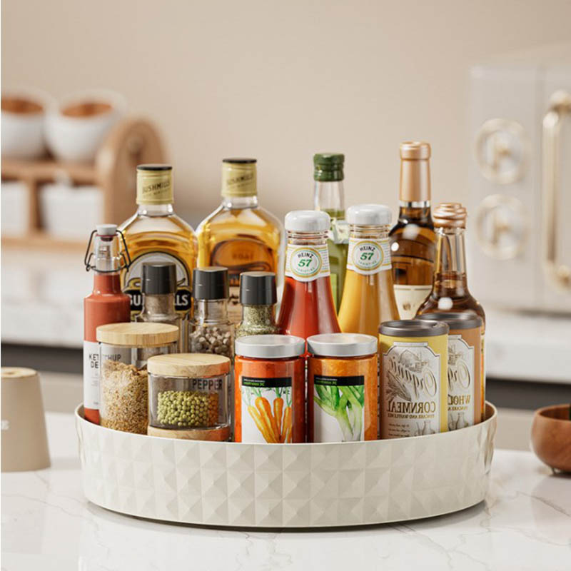Organisateur rotatif pour épices, pour le rangement des cosmétiques de cuisine, Solution pratique et peu encombrante pour les appartements et les dortoirs universitaires
