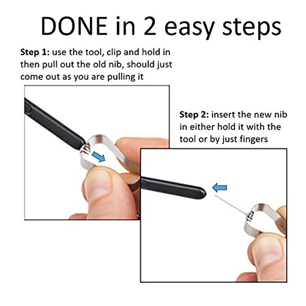 5 ชิ้น Touch Stylus Tips Nibs พร้อมคลิปโลหะสําหรับ Samsung Galaxy หมายเหตุ 20 10 Tab S6 Lite T860 T865 S7/S8 Series S ปากกาอุปกรณ์เสริม