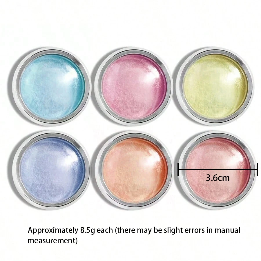 6pcs Auroras เล็บผง METALLIC Mirror Effect Holographic Chameleon Pigment สําหรับเล็บเจล Mermaid Dipping