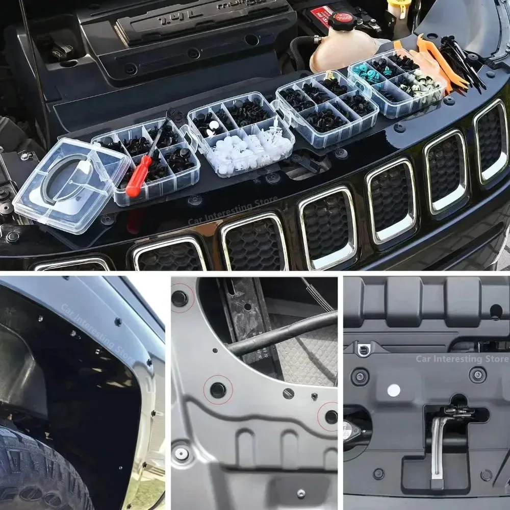 800 stks-100 stks Auto Fastener Clip Kit Spatbord Klinknagel Plastic Clips Auto Body Push Retainer Pin Klinknagel Bumper Portierbekleding Reparatie