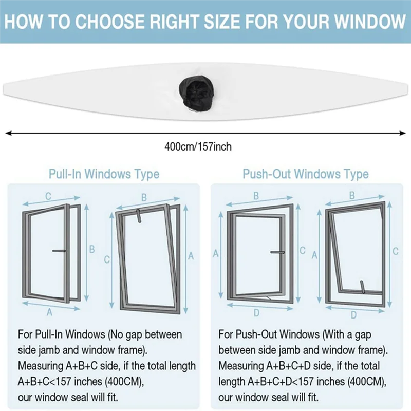 Universal Waterproof Window Seal for Portable Air Conditioner Tilt Tilt Window Adjustable Air Conditioner Accessories