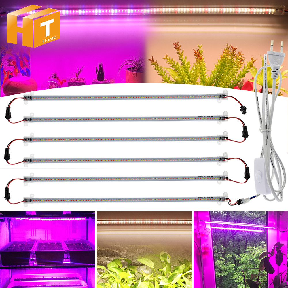 Voll spektrum LED wachsen Licht 220v 75 leds 50cm LED wachsen Rohr für Indoor Blumen regal Pflanzen wachsen Lampe