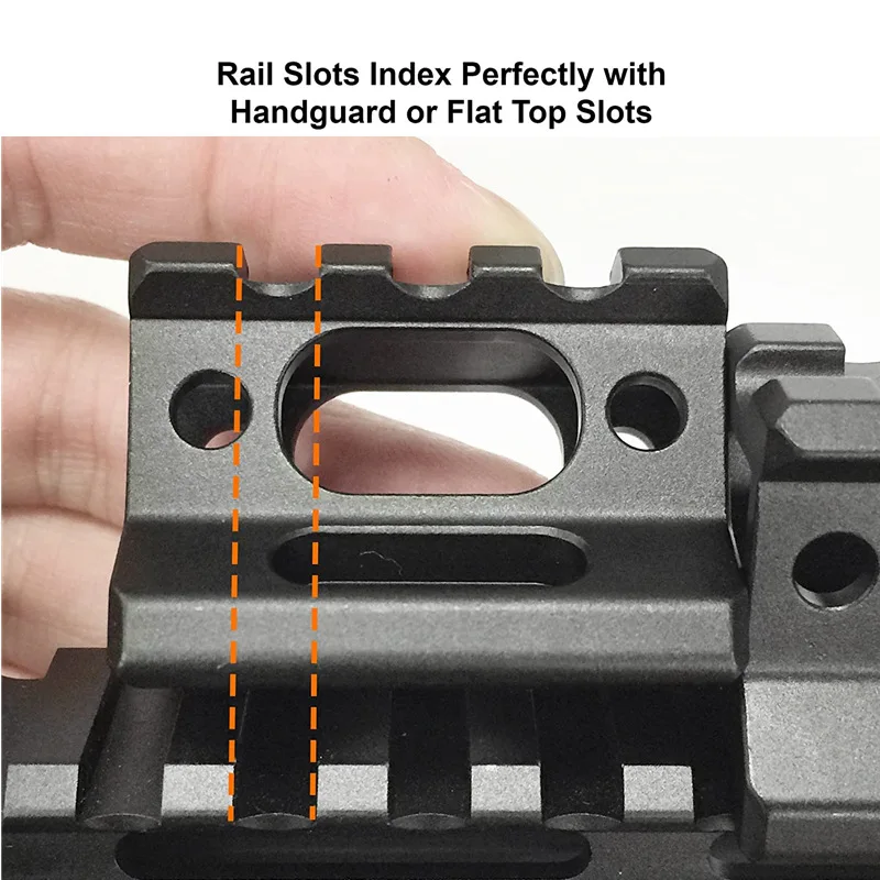 Supporto per riser 1" di altezza Picatinny Supporto per riser corto Supporto per base per riser per cannocchiale in lega di alluminio Binario Picatinny da 20 mm